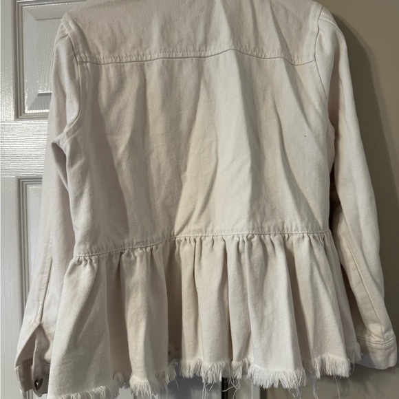 Mud Pie white denim Jacket - Picture 2 of 3